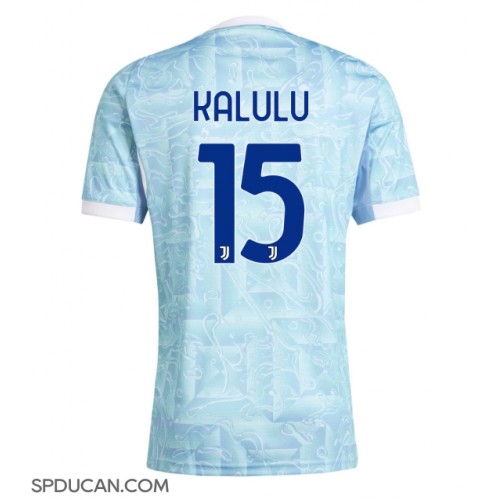 Muški Nogometni Dres Juventus Pierre Kalulu #15 Gostujuci 2025-26 Kratak Rukav